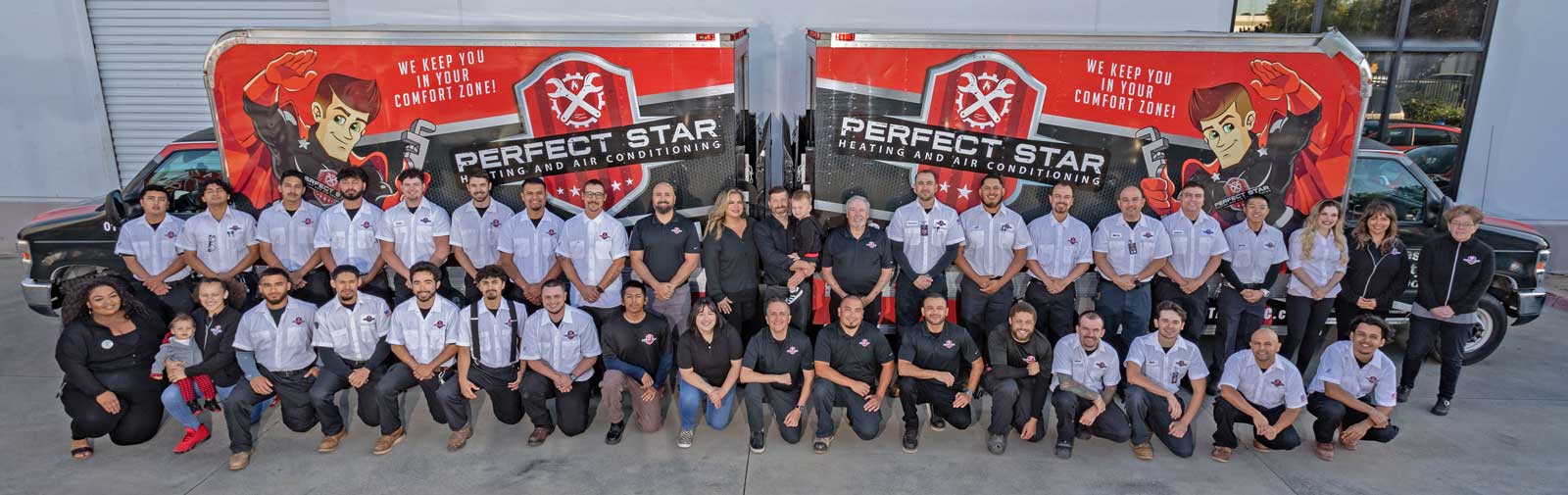 perfect-star-about-us Members of the Perfect Star Team, including Senior Comfort Advisers Ray Kinder, Danny Mendoza & Mike Jestadt.