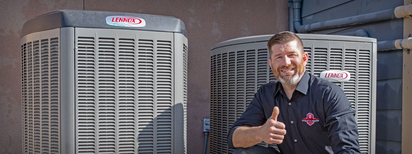 Owner, Chris Donzelli servicing a client’s air conditioning unit in Brentwood, CA
